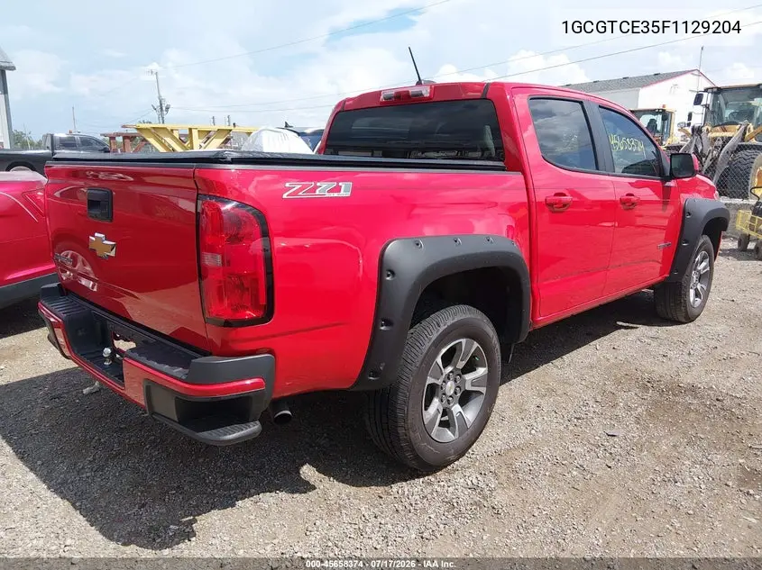 2015 Chevrolet Colorado Z71 VIN: 1GCGTCE35F1129204 Lot: 45658374