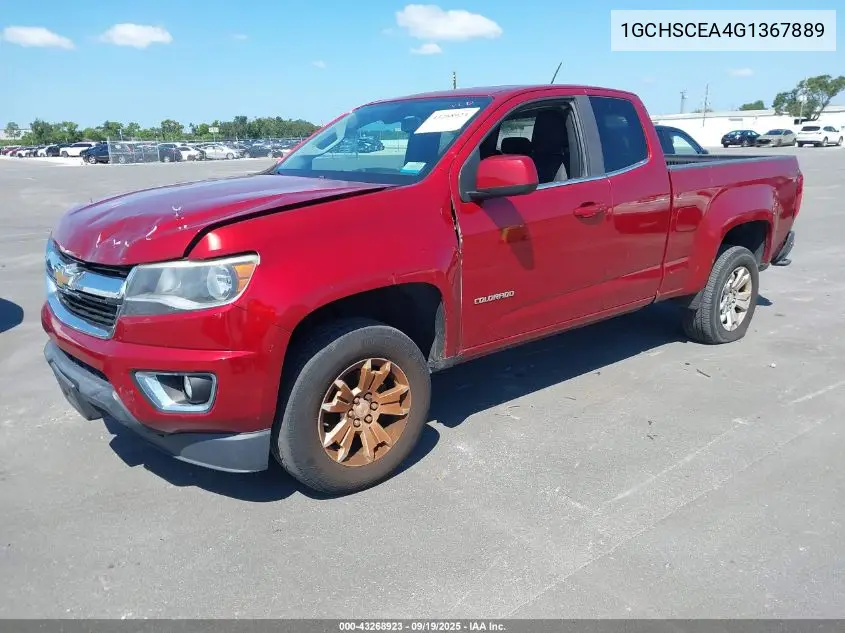 1GCHSCEA4G1367889 2016 Chevrolet Colorado Lt