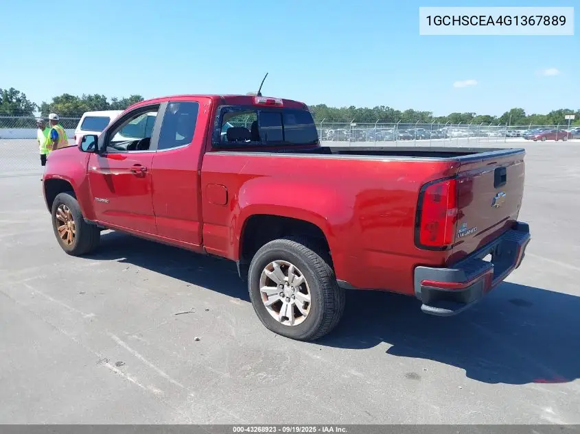 1GCHSCEA4G1367889 2016 Chevrolet Colorado Lt