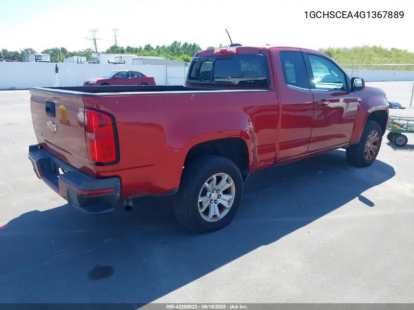 1GCHSCEA4G1367889 2016 Chevrolet Colorado Lt