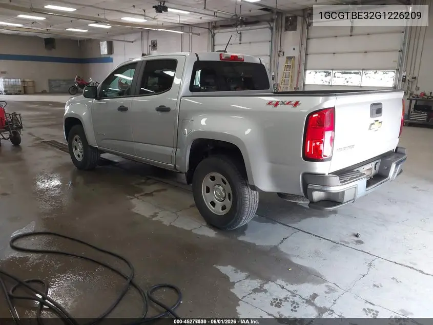 2016 Chevrolet Colorado Wt VIN: 1GCGTBE32G1226209 Lot: 45277530