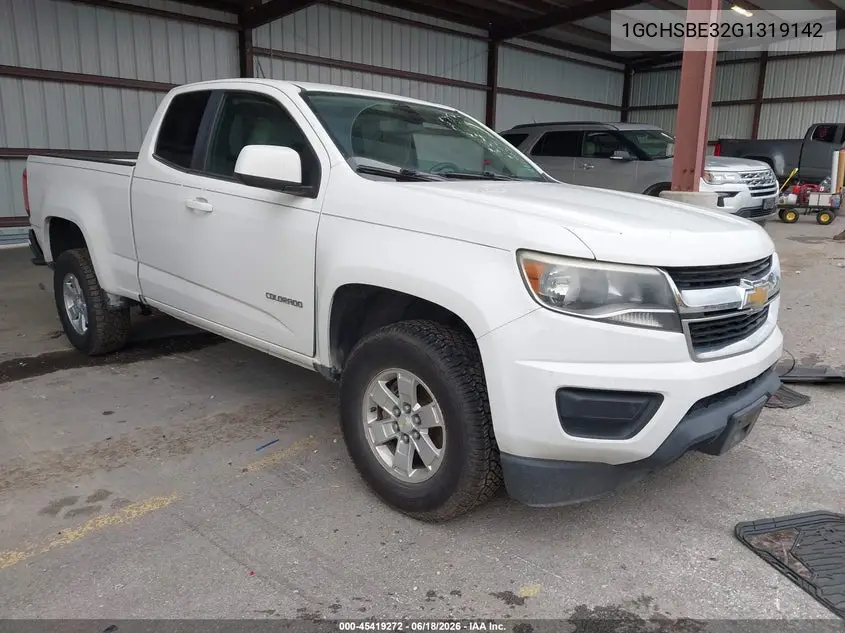 2016 Chevrolet Colorado Wt VIN: 1GCHSBE32G1319142 Lot: 45419272