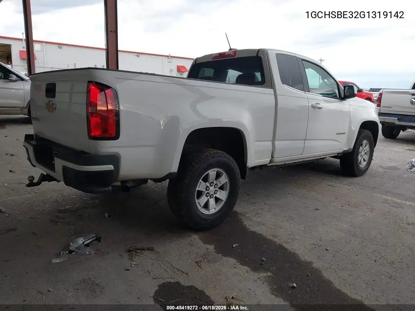 2016 Chevrolet Colorado Wt VIN: 1GCHSBE32G1319142 Lot: 45419272