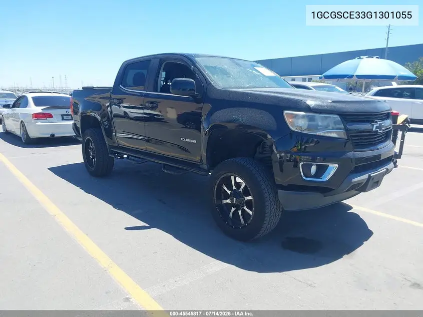 2016 Chevrolet Colorado 2Wd Lt VIN: 1GCGSCE33G1301055 Lot: 45545817