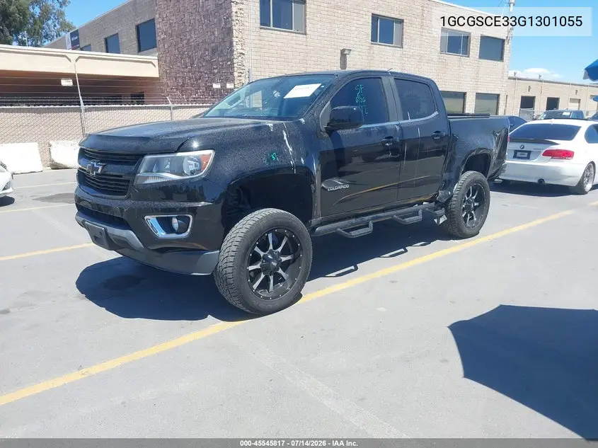 2016 Chevrolet Colorado 2Wd Lt VIN: 1GCGSCE33G1301055 Lot: 45545817