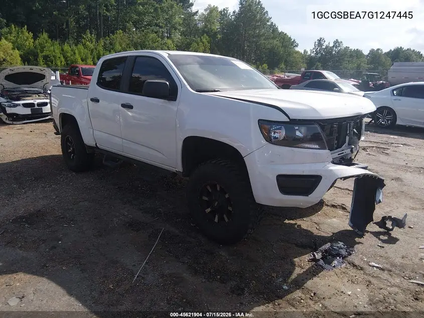 2016 Chevrolet Colorado 2Wd Wt VIN: 1GCGSBEA7G1247445 Lot: 45621904