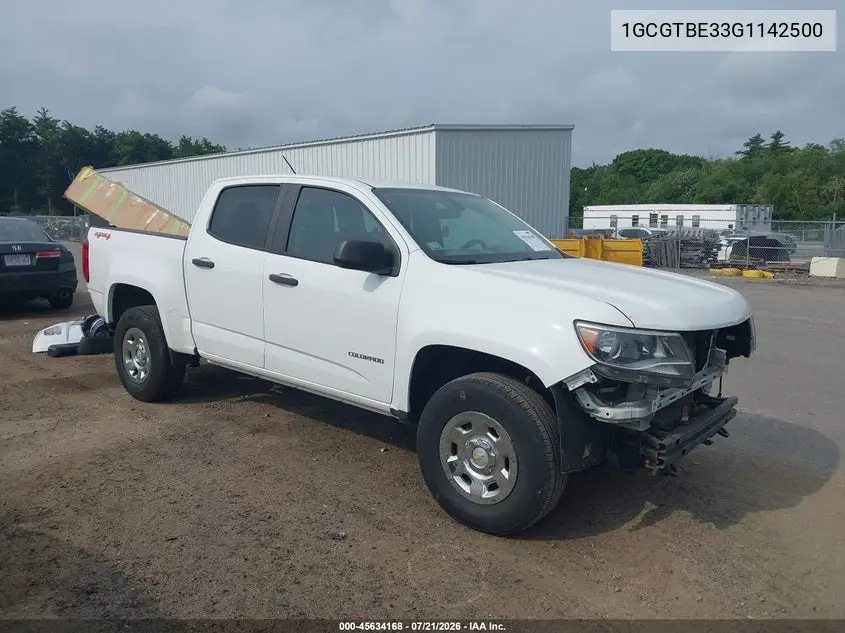 2016 Chevrolet Colorado 4Wd Wt VIN: 1GCGTBE33G1142500 Lot: 45634168