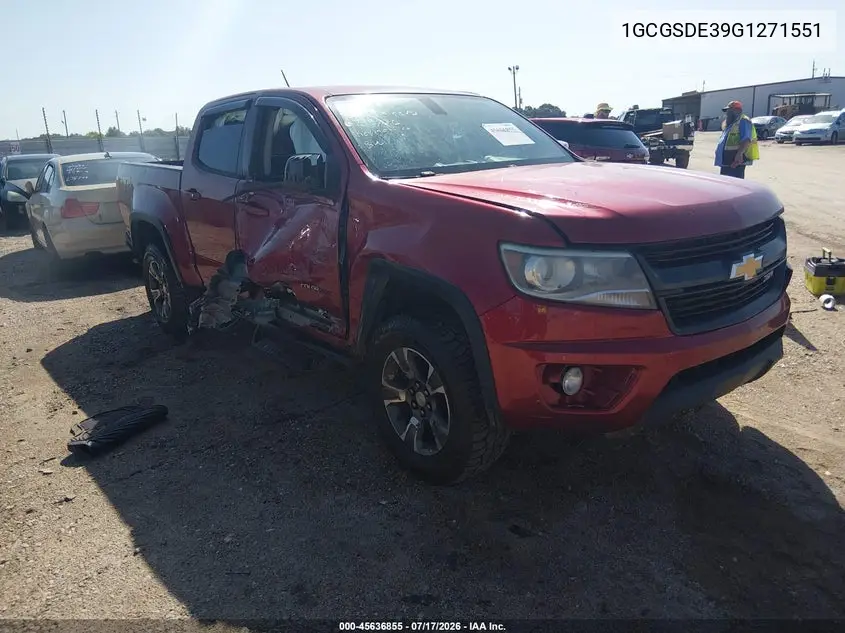 2016 Chevrolet Colorado 2Wd Z71 VIN: 1GCGSDE39G1271551 Lot: 45636855