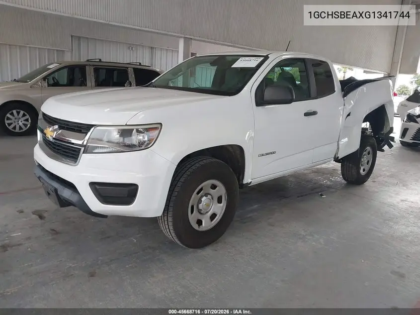 2016 Chevrolet Colorado 2Wd Wt VIN: 1GCHSBEAXG1341744 Lot: 45668716