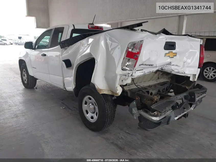 2016 Chevrolet Colorado 2Wd Wt VIN: 1GCHSBEAXG1341744 Lot: 45668716