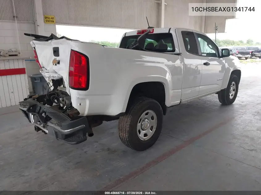 2016 Chevrolet Colorado 2Wd Wt VIN: 1GCHSBEAXG1341744 Lot: 45668716