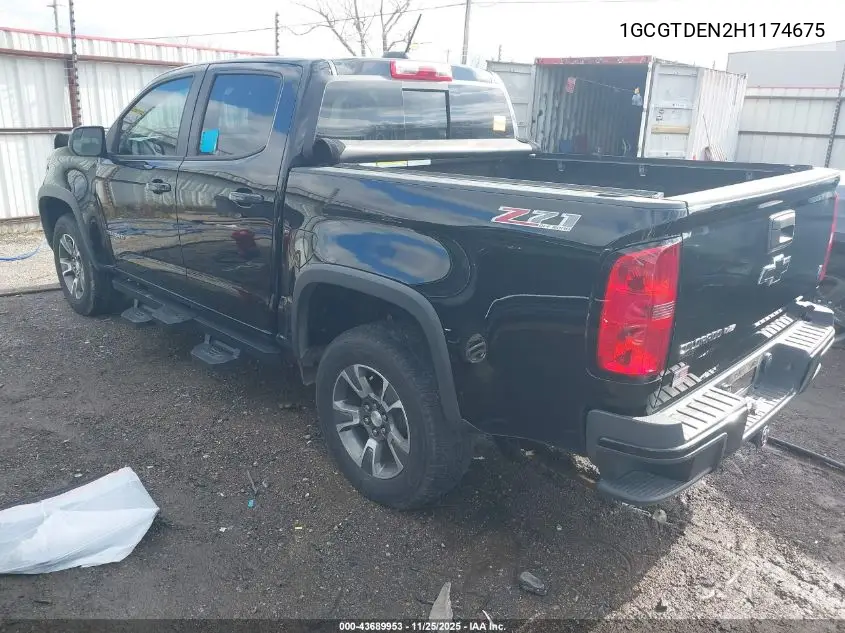 1GCGTDEN2H1174675 2017 Chevrolet Colorado Z71