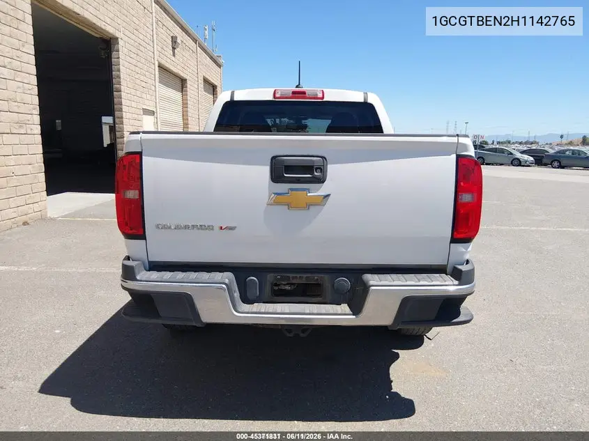 2017 Chevrolet Colorado 4Wd Wt VIN: 1GCGTBEN2H1142765 Lot: 45371831