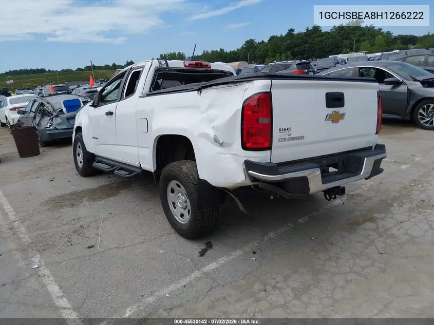 2017 Chevrolet Colorado 2Wd Wt VIN: 1GCHSBEA8H1266222 Lot: 45530142