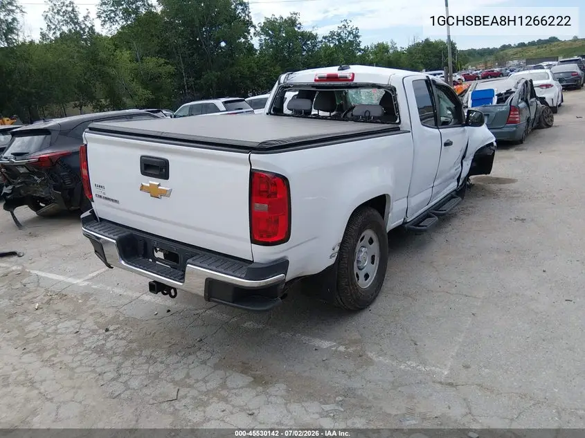 2017 Chevrolet Colorado 2Wd Wt VIN: 1GCHSBEA8H1266222 Lot: 45530142
