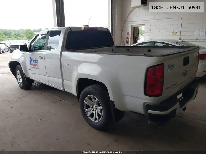 2018 Chevrolet Colorado Lt VIN: 1GCHTCENXJ1160981 Lot: 45459862