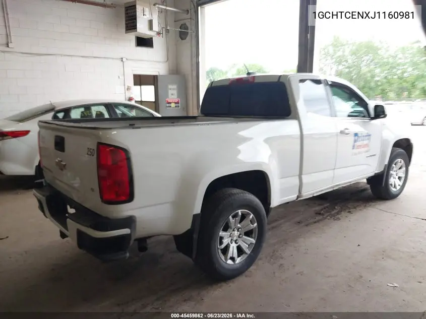 2018 Chevrolet Colorado Lt VIN: 1GCHTCENXJ1160981 Lot: 45459862