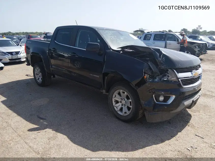 2018 Chevrolet Colorado Lt VIN: 1GCGTCEN8J1109569 Lot: 45669435