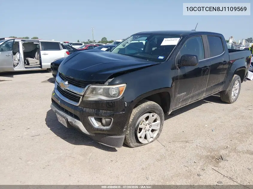 2018 Chevrolet Colorado Lt VIN: 1GCGTCEN8J1109569 Lot: 45669435