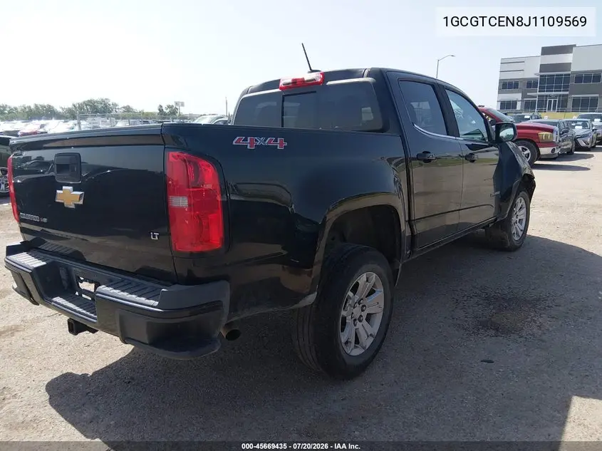 2018 Chevrolet Colorado Lt VIN: 1GCGTCEN8J1109569 Lot: 45669435