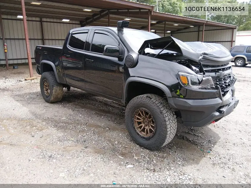 2019 Chevrolet Colorado Zr2 VIN: 1GCGTEEN6K1136654 Lot: 45423365