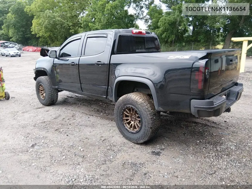 2019 Chevrolet Colorado Zr2 VIN: 1GCGTEEN6K1136654 Lot: 45423365