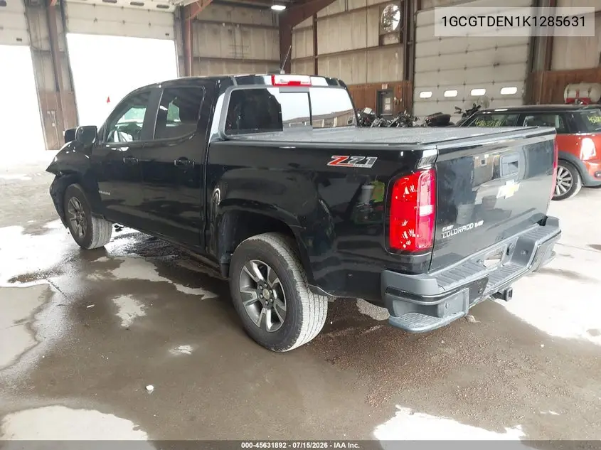 2019 Chevrolet Colorado Z71 VIN: 1GCGTDEN1K1285631 Lot: 45631892