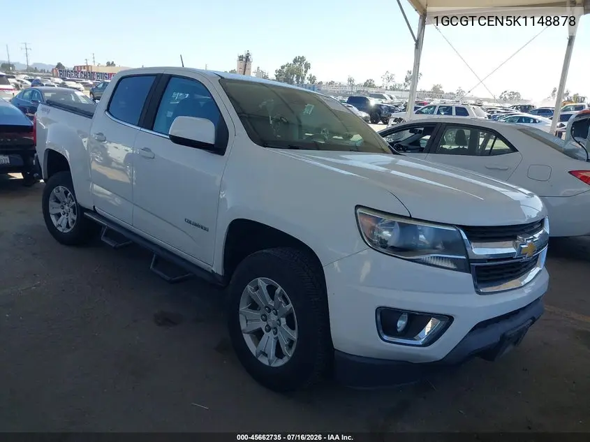 2019 Chevrolet Colorado Lt VIN: 1GCGTCEN5K1148878 Lot: 45662735