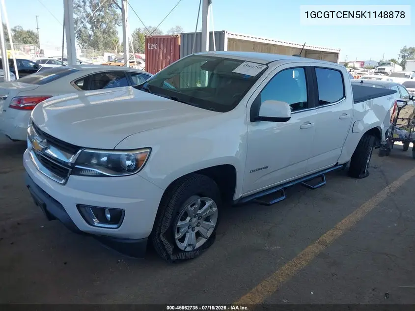 2019 Chevrolet Colorado Lt VIN: 1GCGTCEN5K1148878 Lot: 45662735