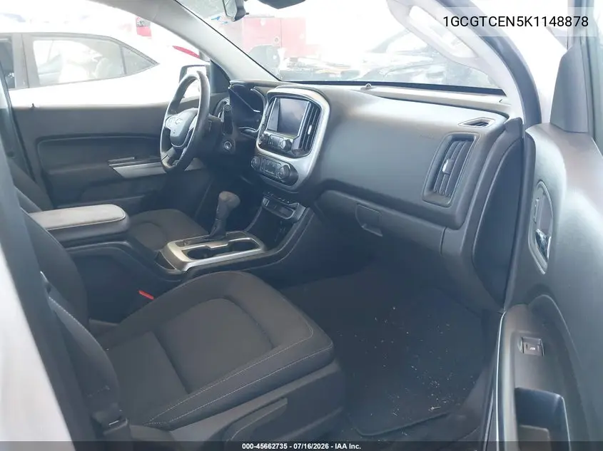 2019 Chevrolet Colorado Lt VIN: 1GCGTCEN5K1148878 Lot: 45662735