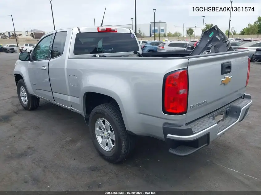 2019 Chevrolet Colorado Wt VIN: 1GCHSBEA0K1361574 Lot: 45668588