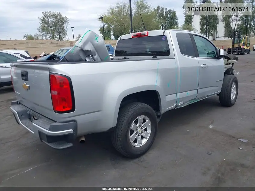 2019 Chevrolet Colorado Wt VIN: 1GCHSBEA0K1361574 Lot: 45668588