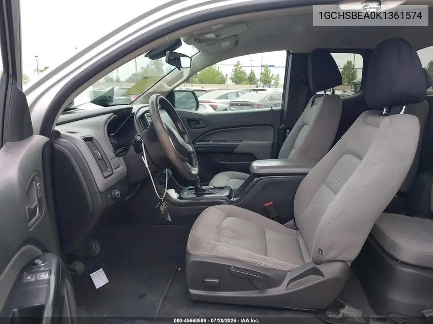 2019 Chevrolet Colorado Wt VIN: 1GCHSBEA0K1361574 Lot: 45668588