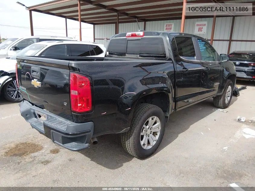 2020 Chevrolet Colorado VIN: 1GCGSCEA4L1111886 Lot: 45349600
