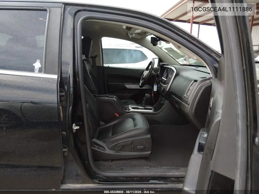 2020 Chevrolet Colorado VIN: 1GCGSCEA4L1111886 Lot: 45349600