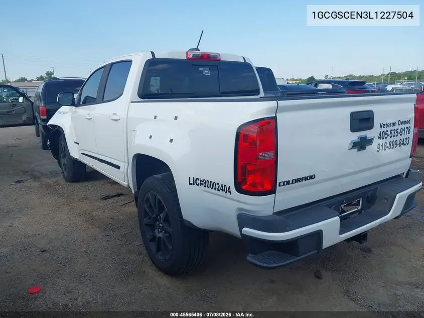 2020 Chevrolet Colorado 2Wd Short Box Lt VIN: 1GCGSCEN3L1227504 Lot: 45565406