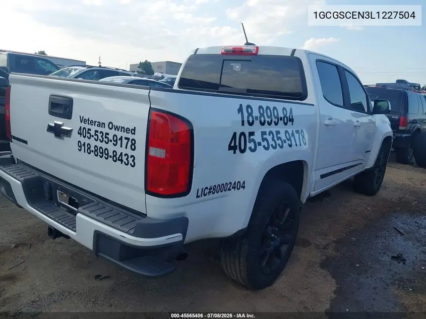 2020 Chevrolet Colorado 2Wd Short Box Lt VIN: 1GCGSCEN3L1227504 Lot: 45565406