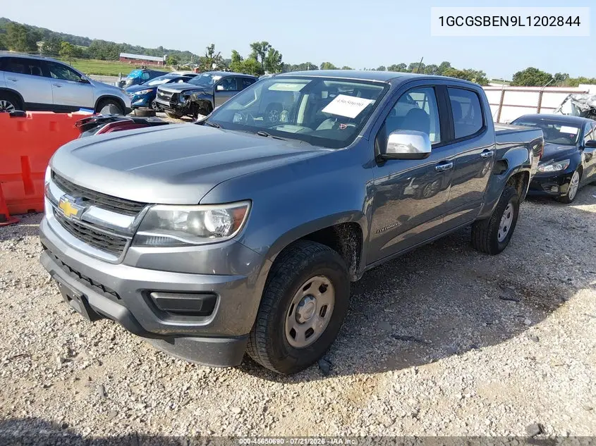 2020 Chevrolet Colorado 2Wd Short Box Wt VIN: 1GCGSBEN9L1202844 Lot: 45650690