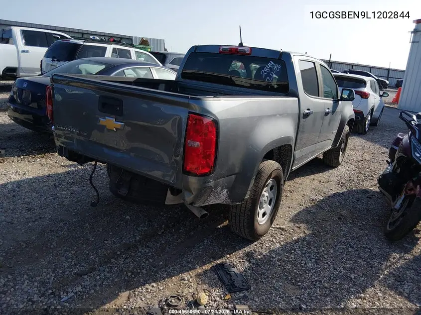 2020 Chevrolet Colorado 2Wd Short Box Wt VIN: 1GCGSBEN9L1202844 Lot: 45650690