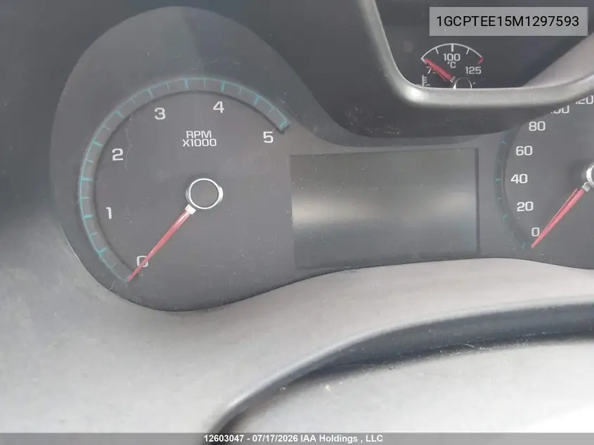 2021 Chevrolet Colorado Zr2 VIN: 1GCPTEE15M1297593 Lot: 12603047x