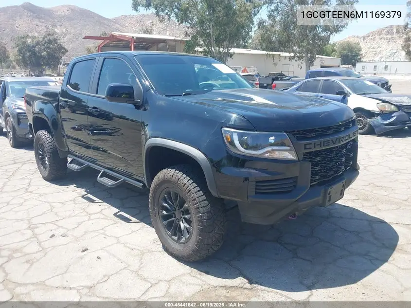 2021 Chevrolet Colorado 4Wd Short Box Zr2 VIN: 1GCGTEEN6M1169379 Lot: 45441642