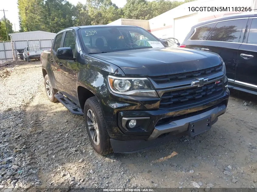 2021 Chevrolet Colorado 4Wd Short Box Z71 VIN: 1GCGTDEN5M1183266 Lot: 45575467
