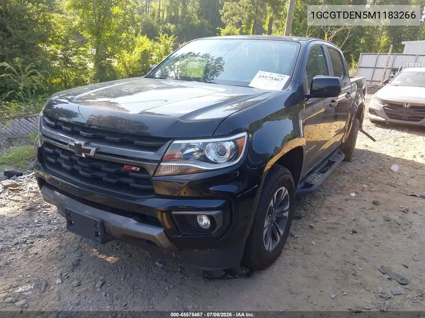 2021 Chevrolet Colorado 4Wd Short Box Z71 VIN: 1GCGTDEN5M1183266 Lot: 45575467