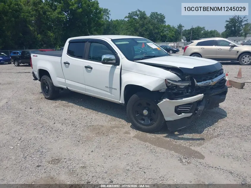 2021 Chevrolet Colorado Wt VIN: 1GCGTBEN0M1245029 Lot: 45622892
