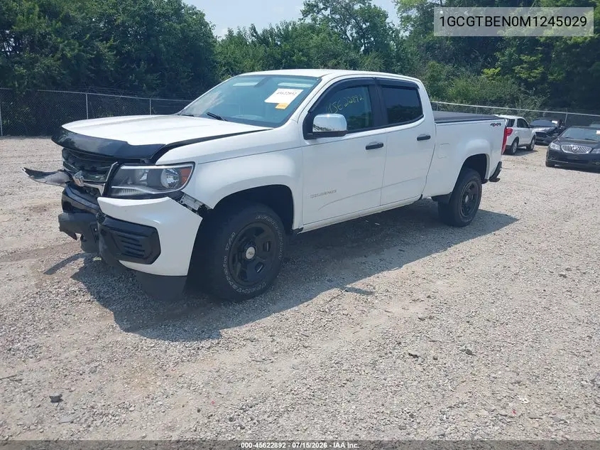 2021 Chevrolet Colorado Wt VIN: 1GCGTBEN0M1245029 Lot: 45622892