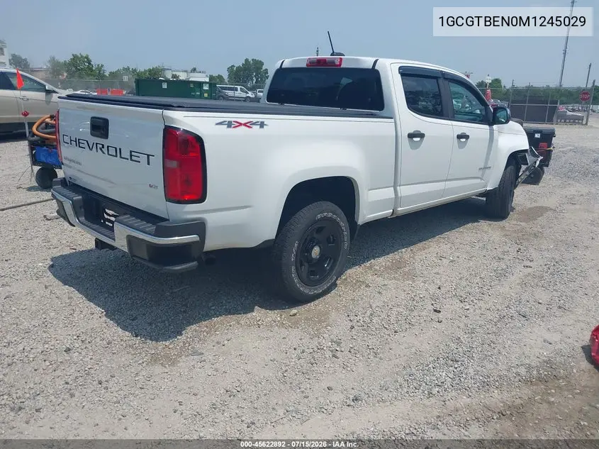 2021 Chevrolet Colorado Wt VIN: 1GCGTBEN0M1245029 Lot: 45622892