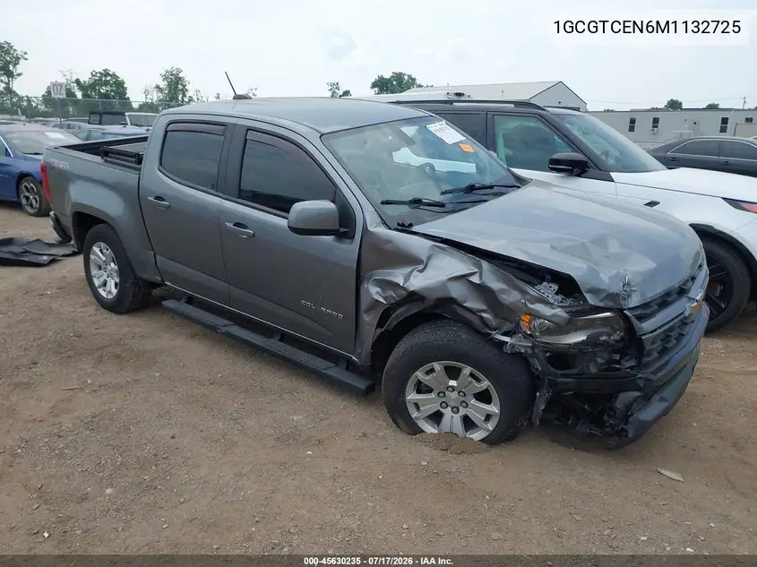 2021 Chevrolet Colorado 4Wd Short Box Lt VIN: 1GCGTCEN6M1132725 Lot: 45630235