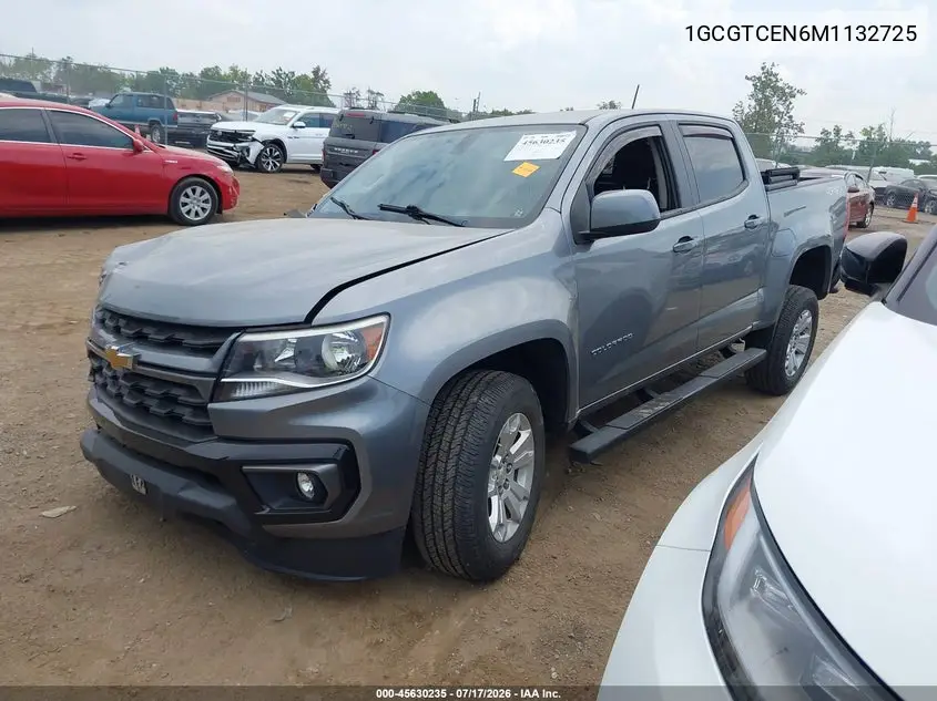 2021 Chevrolet Colorado 4Wd Short Box Lt VIN: 1GCGTCEN6M1132725 Lot: 45630235