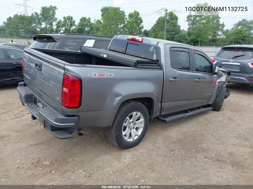 2021 Chevrolet Colorado 4Wd Short Box Lt VIN: 1GCGTCEN6M1132725 Lot: 45630235