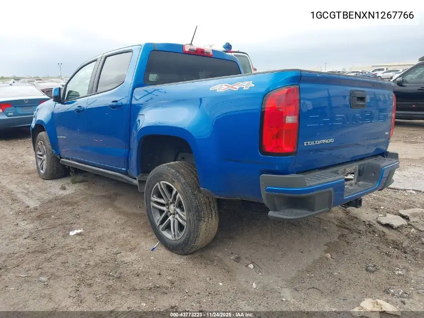 1GCGTBENXN1267766 2022 Chevrolet Colorado 4Wd Short Box Wt